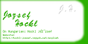 jozsef hockl business card